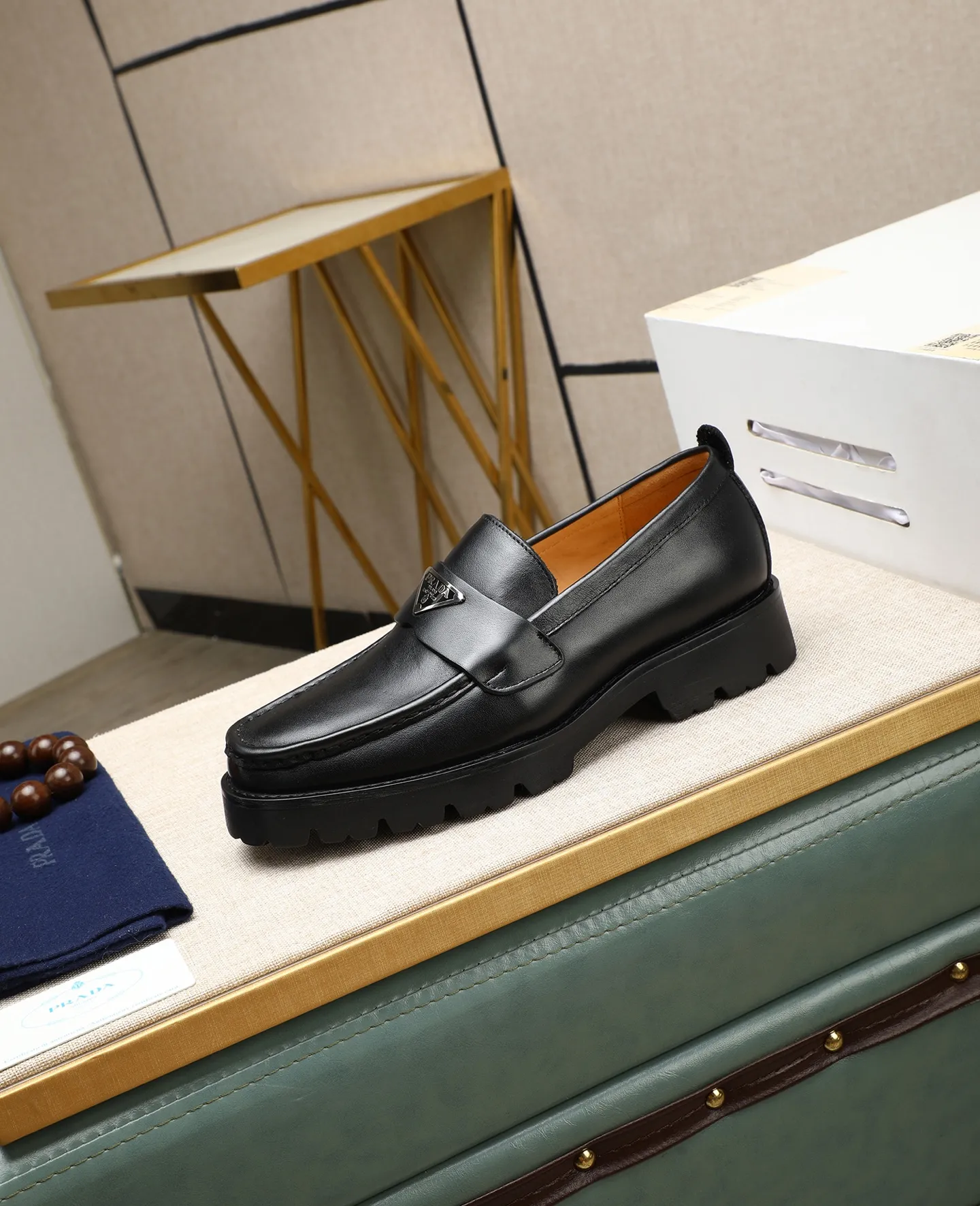 Men's men's shoes 💰540 (water-dyed cow leather) 📛📛PRADA high-end 20 counter latest model formal business leather shoes 👔 original version of the highest quality! Imported from Italy🇮🇹First layer calfskin fabric➕Cowhide lining Original outsole Formal size: 38➖45